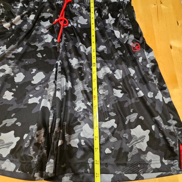And1 Black and Grey Camouflage Shorts Men Size 2X  Black Gray Grey - Picture 7 of 7